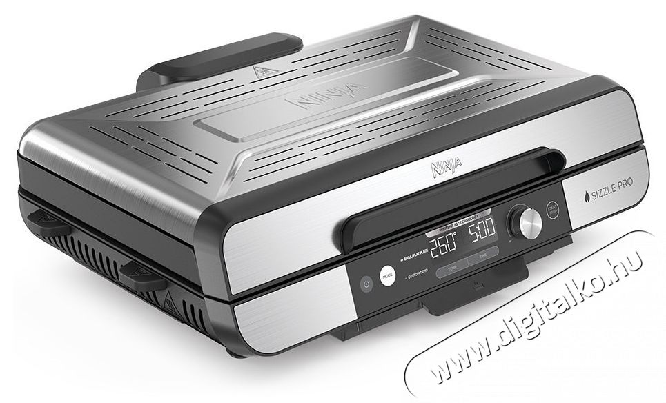 Ninja Sizzle Pro XL GX101EU elektromos grill, 1800 W, Inox H&aacute;ztart&aacute;s / Otthon / K&uuml;lt&eacute;r - K&uuml;lt&eacute;r / kerti term&eacute;k / grill - Kerti grill - 534559