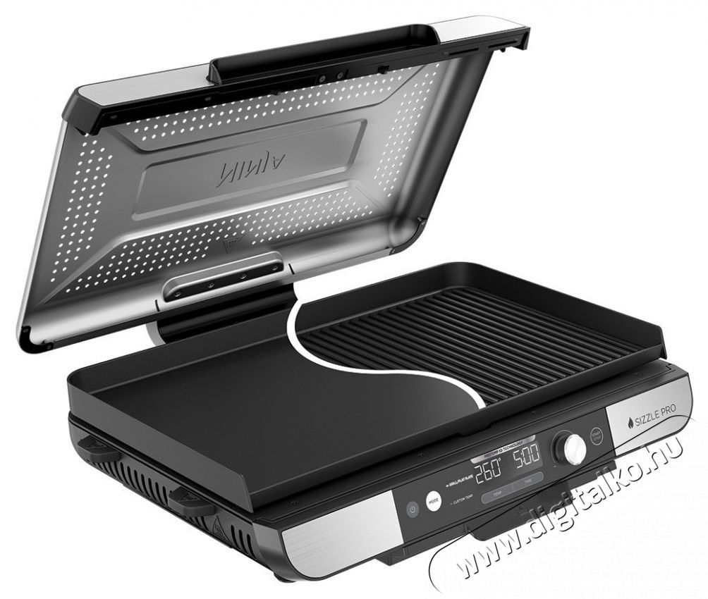 Ninja Sizzle Pro XL GX101EU elektromos grill, 1800 W, Inox H&aacute;ztart&aacute;s / Otthon / K&uuml;lt&eacute;r - K&uuml;lt&eacute;r / kerti term&eacute;k / grill - Kerti grill - 534559