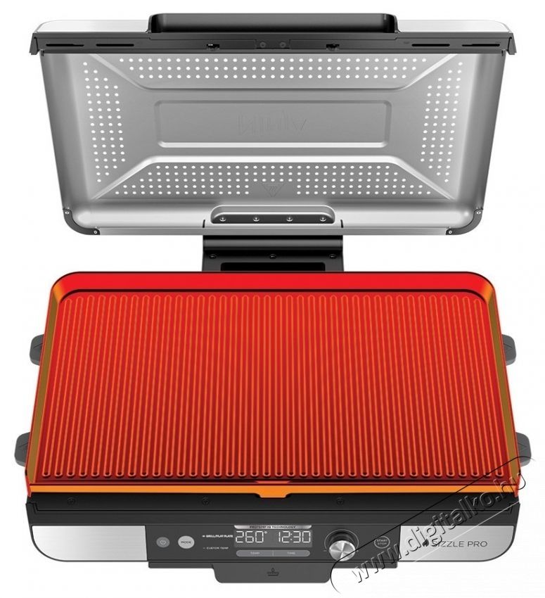 Ninja Sizzle Pro XL GX101EU elektromos grill, 1800 W, Inox H&aacute;ztart&aacute;s / Otthon / K&uuml;lt&eacute;r - K&uuml;lt&eacute;r / kerti term&eacute;k / grill - Kerti grill - 534559