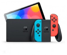 Nintendo Switch OLED Modell Neon Red & Blue Joy-Con játékkonzol Iroda és számítástechnika - Játék konzol - Kiegészítő - 398566