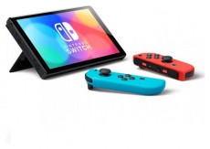 Nintendo Switch OLED Modell Neon Red & Blue Joy-Con játékkonzol Iroda és számítástechnika - Játék konzol - Kiegészítő - 398566