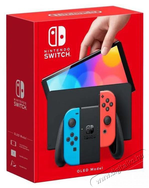 Nintendo Switch (OLED model) Neon blue/Neon red Iroda &eacute;s sz&aacute;m&iacute;t&aacute;stechnika - J&aacute;t&eacute;k konzol - Nintendo Switch j&aacute;t&eacute;k - 521867
