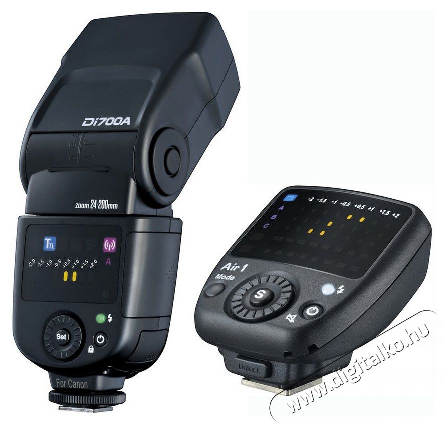 Nissin Di700A rendszer vaku + Air 1 vezeték nélküli jeladó - Sony Fotó-Videó kiegészítők - Vaku - Rendszer vaku - 287618