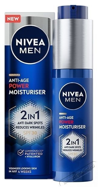 Nivea Men Anti-Age Power, 2 az 1-ben arckr&eacute;m hialuronsavval &eacute;s Luminous630-al, 50 ml Sz&eacute;ps&eacute;g&aacute;pol&aacute;s / Eg&eacute;szs&eacute;g - Arc / bőr &aacute;pol&aacute;s - Kieg&eacute;sz&iacute;tő - 537170