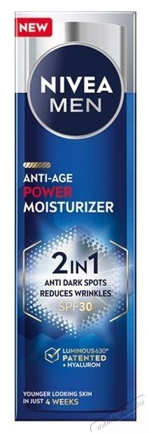 Nivea Men Anti-Age Power, 2 az 1-ben arckr&eacute;m hialuronsavval &eacute;s Luminous630-al, 50 ml Sz&eacute;ps&eacute;g&aacute;pol&aacute;s / Eg&eacute;szs&eacute;g - Arc / bőr &aacute;pol&aacute;s - Kieg&eacute;sz&iacute;tő - 537170