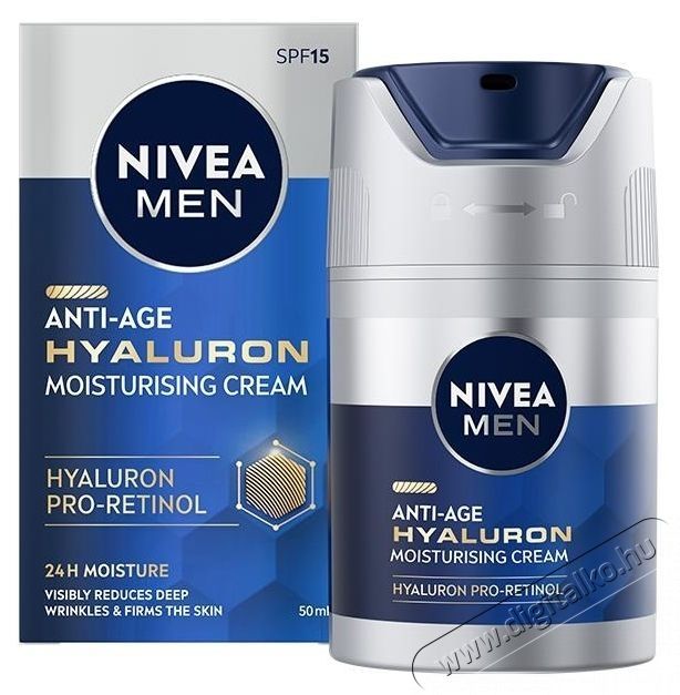 Nivea Men FPS15 arckr&eacute;m, r&aacute;nctalan&iacute;t&oacute;, hialuronnal, 50ml Sz&eacute;ps&eacute;g&aacute;pol&aacute;s / Eg&eacute;szs&eacute;g - Arc / bőr &aacute;pol&aacute;s - Kieg&eacute;sz&iacute;tő - 537171