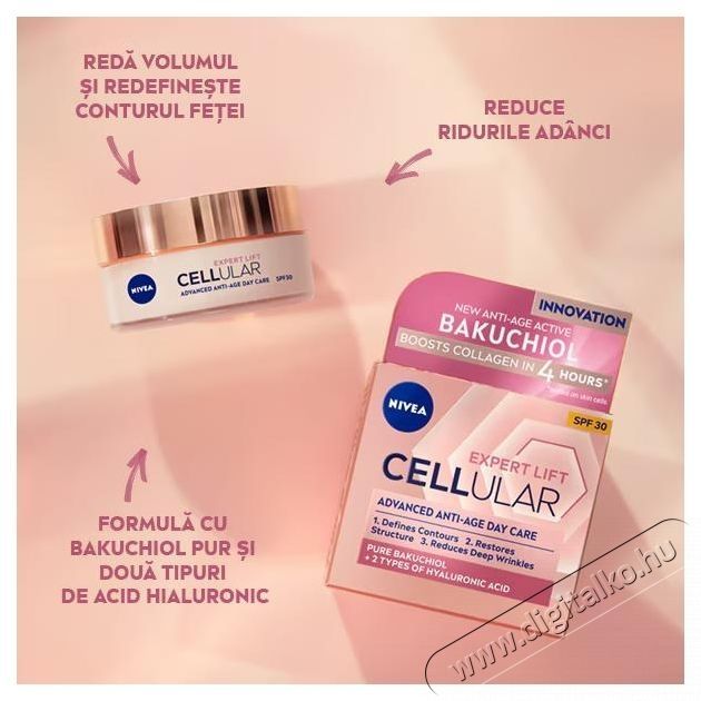 Nivea Cellular Elasticity SPF30 Nappali arckr&eacute;m, 50 ml Sz&eacute;ps&eacute;g&aacute;pol&aacute;s / Eg&eacute;szs&eacute;g - Arc / bőr &aacute;pol&aacute;s - Kieg&eacute;sz&iacute;tő - 537157