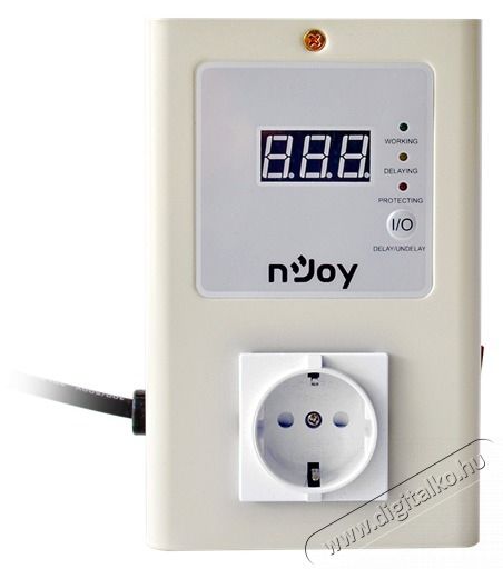 NJOY Rel&eacute; Royer 16A, Digital display, Idők&eacute;sleltet&eacute;si funkci&oacute; 1xSchuko, 195V-250V Iroda &eacute;s sz&aacute;m&iacute;t&aacute;stechnika - H&aacute;l&oacute;zat - H&aacute;l&oacute;zati kieg&eacute;sz&iacute;tő - 483504