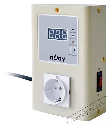 NJOY Rel&eacute; Royer 16A, Digital display, Idők&eacute;sleltet&eacute;si funkci&oacute; 1xSchuko, 195V-250V Iroda &eacute;s sz&aacute;m&iacute;t&aacute;stechnika - H&aacute;l&oacute;zat - H&aacute;l&oacute;zati kieg&eacute;sz&iacute;tő - 483504