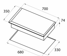 Nodor I 3070 SL BK beépíthető indukciós főzőlap Konyhai termékek - Sütő-főzőlap, tűzhely (beépíthető) - Indukciós főzőlap (beépíthető) - 358507