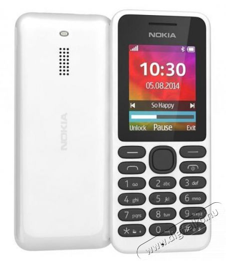 Nokia 130 DS mobiltelefon - fehér Mobil / Kommunikáció / Smart - Klasszikus / Mobiltelefon időseknek - 301692