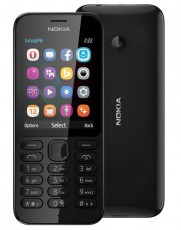 Nokia 222 DS mobiltelefon - fekete Mobil / Kommunikáció / Smart - Klasszikus / Mobiltelefon időseknek - 301697
