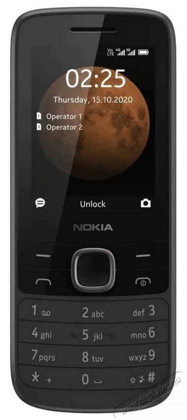 Nokia 225 4G 2,4 Dual SIM fekete mobiltelefon Újdonságok - Új termékek - 369746