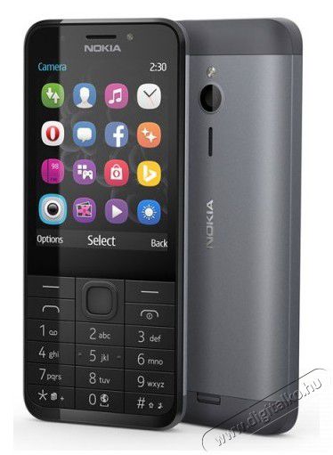 Nokia 230 DS mobiltelefon - sötét ezüst Mobil / Kommunikáció / Smart - Klasszikus / Mobiltelefon időseknek - 301700