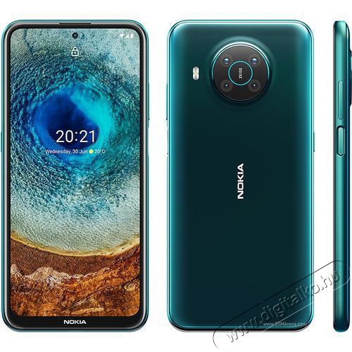 Nokia X10 5G Dual SIM k&aacute;rtyaf&uuml;ggetlen mobiltelefon 128GB 4GB - z&ouml;ld Egy&eacute;b - Nem forgalmazzuk ! - 374440