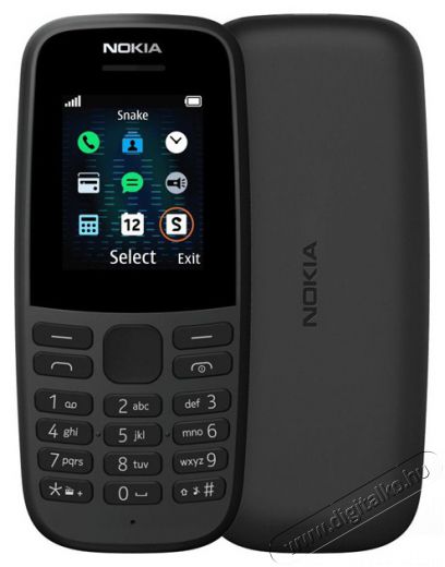 Nokia 105 (2019) 1,77 fekete mobiltelefon + Yettel kártya Mobil / Kommunikáció / Smart - Klasszikus / Mobiltelefon időseknek - 462640