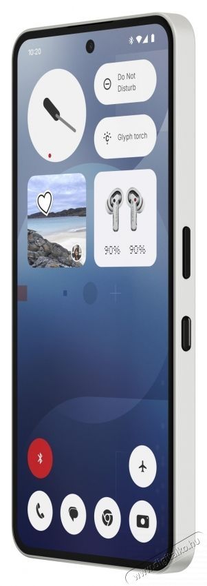 NOTHING Phone (3a) mobiltelefon, 128GB, 8GB, 5G, Feh&eacute;r Mobil / Kommunik&aacute;ci&oacute; / Smart - Okostelefon - Android - 537174