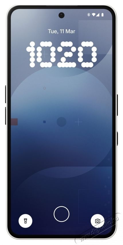 NOTHING Phone (3a) mobiltelefon, 128GB, 8GB, 5G, Feh&eacute;r Mobil / Kommunik&aacute;ci&oacute; / Smart - Okostelefon - Android - 537174