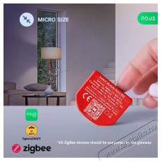 NOUS  B3Z ZigBee Okos kapcsolómodul (2 csatorna, fogyasztásméréssel) Újdonságok - Új termékek - 521952