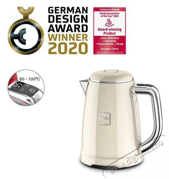 Novis Kettle KTC1, kr&eacute;msz&iacute;n Konyhai term&eacute;kek - V&iacute;zforral&oacute; / teafőző - 513132