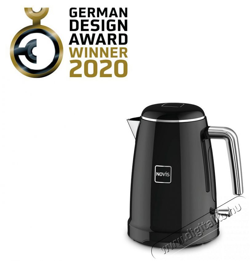 Novis Kettle K1, fekete Konyhai term&eacute;kek - V&iacute;zforral&oacute; / teafőző - 513134