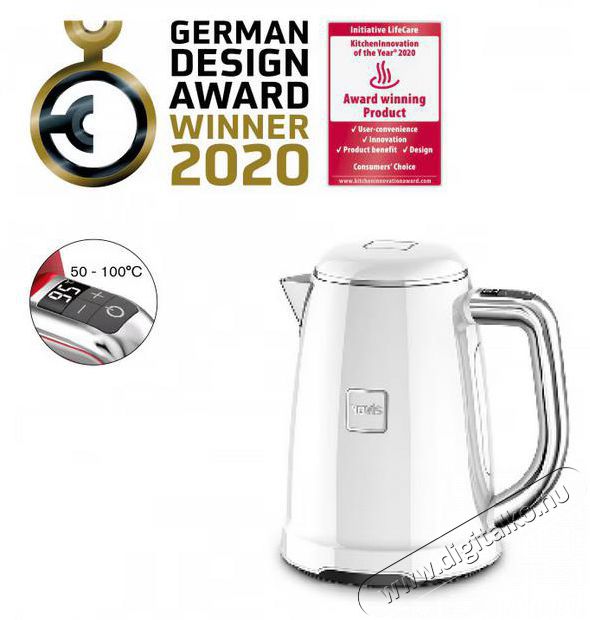 Novis Kettle KTC1, feh&eacute;r Konyhai term&eacute;kek - V&iacute;zforral&oacute; / teafőző - 513129