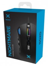 NOXO Nightmare 5000dpi RGB gamer egér Iroda és számítástechnika - Egér - Vezetékes egér - 418329