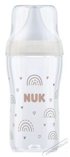 Nuk Perfect Match cumis&uuml;veg, puha szilikon M cumival, 260 ml, 3 h&oacute;napos kort&oacute;l, BPA-mentes, Anti-Colic, hőm&eacute;rs&eacute;klet-szab&aacute;lyoz&oacute;val, Rainbow modell Sz&eacute;ps&eacute;g&aacute;pol&aacute;s / Eg&eacute;szs&eacute;g - Baba mama term&eacute;k - Cumis&uuml;veg / cumi / etet&eacute;s kieg&eacute;sz&iacute;tő - 534590