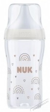 Nuk Perfect Match cumis&uuml;veg, puha szilikon M cumival, 260 ml, 3 h&oacute;napos kort&oacute;l, BPA-mentes, Anti-Colic, hőm&eacute;rs&eacute;klet-szab&aacute;lyoz&oacute;val, Rainbow modell Sz&eacute;ps&eacute;g&aacute;pol&aacute;s / Eg&eacute;szs&eacute;g - Baba mama term&eacute;k - Cumis&uuml;veg / cumi / etet&eacute;s kieg&eacute;sz&iacute;tő - 534590