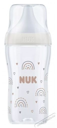 Nuk Perfect Match cumis&uuml;veg, puha szilikon M cumival, 260 ml, 3 h&oacute;napos kort&oacute;l, BPA-mentes, Anti-Colic, hőm&eacute;rs&eacute;klet-szab&aacute;lyoz&oacute;val, Rainbow modell Sz&eacute;ps&eacute;g&aacute;pol&aacute;s / Eg&eacute;szs&eacute;g - Baba mama term&eacute;k - Cumis&uuml;veg / cumi / etet&eacute;s kieg&eacute;sz&iacute;tő - 534590