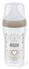 Nuk Perfect Match cumis&uuml;veg, puha szilikon M cumival, 260 ml, 3 h&oacute;napos kort&oacute;l, BPA-mentes, kolik&aacute;s, hőm&eacute;rs&eacute;klet-szab&aacute;lyoz&oacute;val, Sz&iacute;v mint&aacute;val Sz&eacute;ps&eacute;g&aacute;pol&aacute;s / Eg&eacute;szs&eacute;g - Baba mama term&eacute;k - Cumis&uuml;veg / cumi / etet&eacute;s kieg&eacute;sz&iacute;tő - 534588