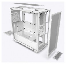NZXT H7 Flow fehér (táp nélküli) ablakos ATX ház Iroda és számítástechnika - Számítógép tartozék - Számítógépház - 453303