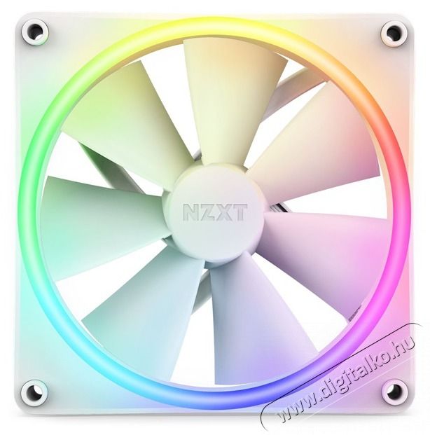 NZXT F140 RGB Duo (single pack) 14 cm 1800RPM feh&eacute;r h&aacute;z ventil&aacute;tor Iroda &eacute;s sz&aacute;m&iacute;t&aacute;stechnika - Sz&aacute;m&iacute;t&oacute;g&eacute;p tartoz&eacute;k - Ventil&aacute;tor - 500181