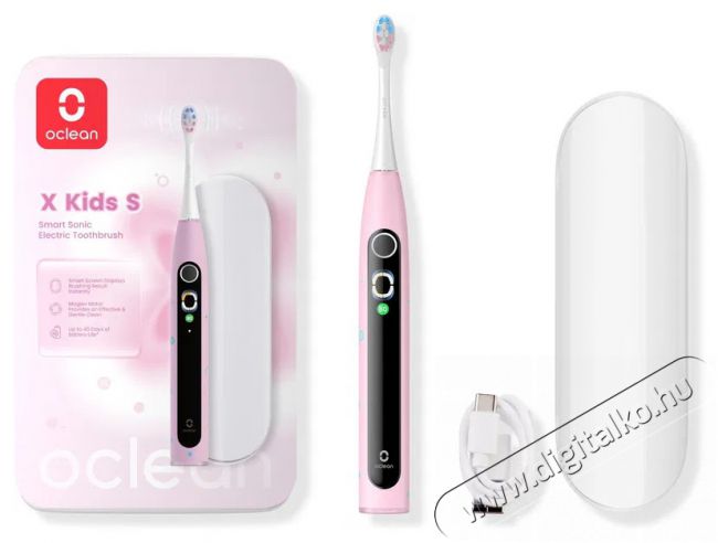 OCLEAN X Kids Set Pink Elektromos fogkefe Szépségápolás / Egészség - Száj / fog ápolás - Elektromos fogkefe - 525428
