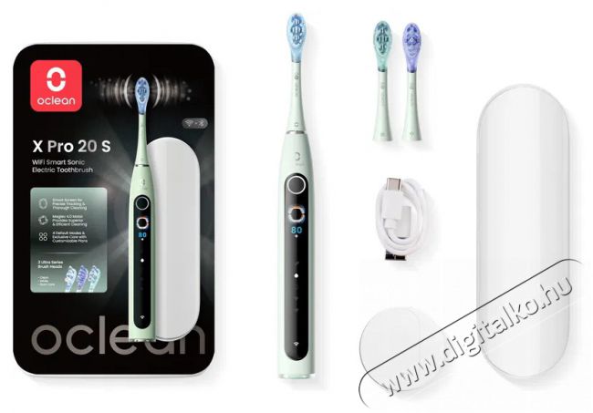 OCLEAN X Pro 20 Set Green Elektromos fogkefe Szépségápolás / Egészség - Száj / fog ápolás - Elektromos fogkefe - 525434
