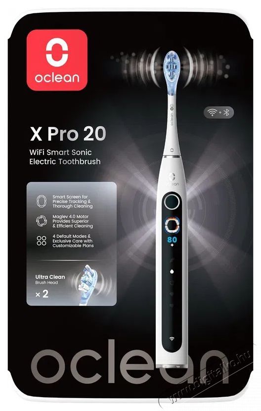 OCLEAN X Pro 20 White Elektromos fogkefe Sz&eacute;ps&eacute;g&aacute;pol&aacute;s / Eg&eacute;szs&eacute;g - Sz&aacute;j / fog &aacute;pol&aacute;s - Elektromos fogkefe - 525436