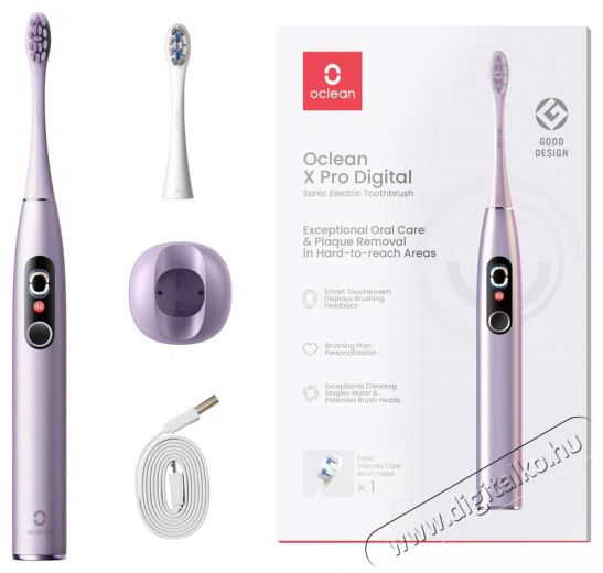 OCLEAN X Pro Digital Purple Elektromos fogkefe Szépségápolás / Egészség - Száj / fog ápolás - Elektromos fogkefe - 525440