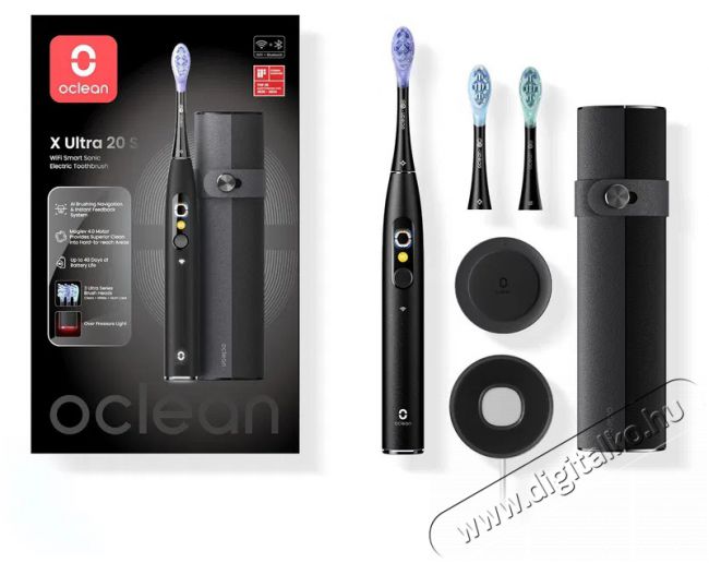 OCLEAN X Ultra 20 Set Black Elektromos fogkefe Szépségápolás / Egészség - Száj / fog ápolás - Elektromos fogkefe - 525444