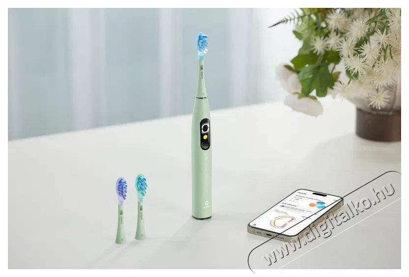 OCLEAN X Ultra S Green, z&ouml;ld Elektromos fogkefe Sz&eacute;ps&eacute;g&aacute;pol&aacute;s / Eg&eacute;szs&eacute;g - Sz&aacute;j / fog &aacute;pol&aacute;s - Elektromos fogkefe - 525449