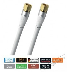 OEHLBACH OB 33120 1m F-csatlakozós antenna kábel Iroda és számítástechnika - Egyéb számítástechnikai termék - 466950
