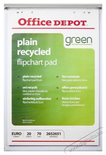 Office Depot 5 tömb újrahasznosított sima flipchart papír Egyéb - Nem forgalmazzuk ! - 396993