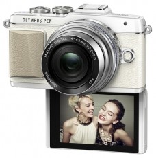 Olympus E-PL7 + 14-42mm (EZ-M1442 II R) Kit - feh&eacute;r/ez&uuml;st F&eacute;nyk&eacute;pezőg&eacute;p / kamera - MILC cser&eacute;lhető objekt&iacute;ves kompakt f&eacute;nyk&eacute;pezőg&eacute;p - 281414