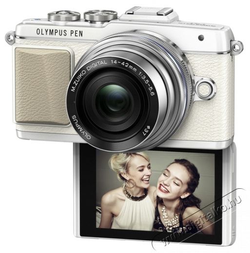 Olympus E-PL7 + 14-42mm (EZ-M1442 II R) Kit - feh&eacute;r/ez&uuml;st F&eacute;nyk&eacute;pezőg&eacute;p / kamera - MILC cser&eacute;lhető objekt&iacute;ves kompakt f&eacute;nyk&eacute;pezőg&eacute;p - 281414