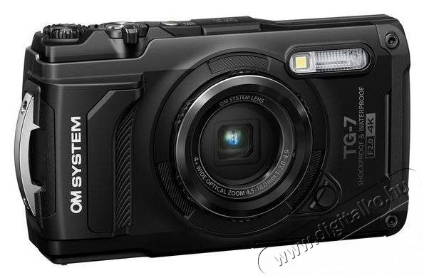OM SYSTEM TG-7, fekete F&eacute;nyk&eacute;pezőg&eacute;p / kamera - Kompakt f&eacute;nyk&eacute;pezőg&eacute;p - Norm&aacute;l tud&aacute;s&uacute; kompakt - 519985