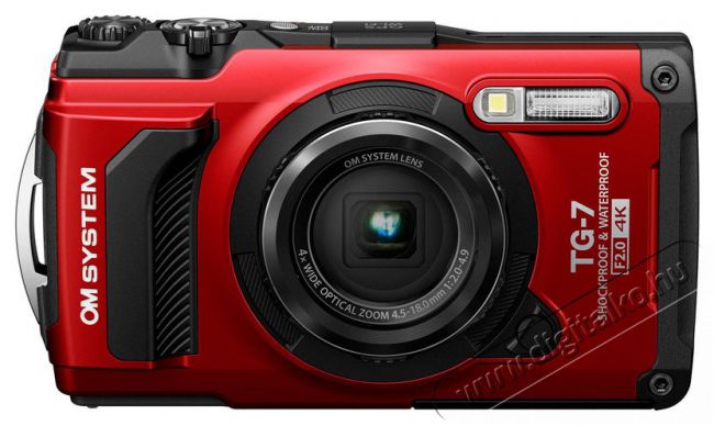 OM SYSTEM TG-7 piros F&eacute;nyk&eacute;pezőg&eacute;p / kamera - Kompakt f&eacute;nyk&eacute;pezőg&eacute;p - Norm&aacute;l tud&aacute;s&uacute; kompakt - 519990