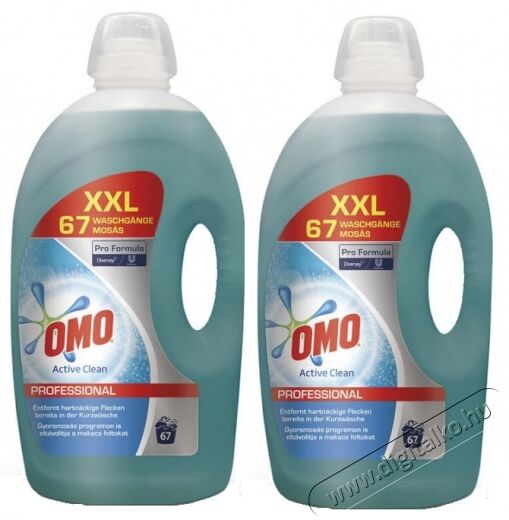 OMO Pro Active Clean folyékony flakonos mosószer (2x5L) Háztartás / Otthon / Kültér - Tisztító / mosó - Tisztítószer - 360862
