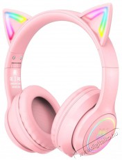 Onikuma B90 With Cat Ears Pink Audio-Video / Hifi / Multimédia - Fül és Fejhallgatók - Fejhallgató - 510145