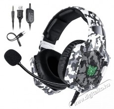Onikuma K8 Camou Gray Audio-Video / Hifi / Multimédia - Fül és Fejhallgatók - Fejhallgató - 510148