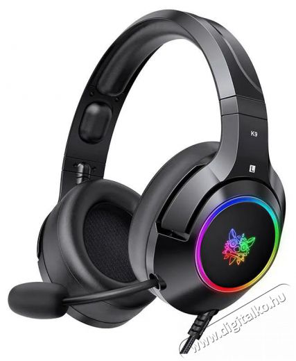 Onikuma K9 Black Audio-Video / Hifi / Multimédia - Fül és Fejhallgatók - Fejhallgató - 510147