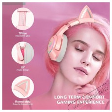 Onikuma K9 With Cat Ears Pink Audio-Video / Hifi / Multimédia - Fül és Fejhallgatók - Fejhallgató - 510144
